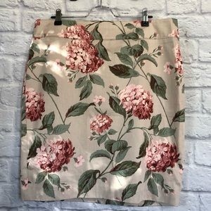 LOFT floral pencil skirt NWT size 12